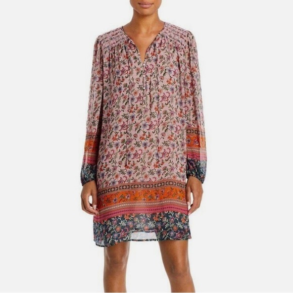 Johnny Was Maha Mini Shift Dress Floral Pink Size Medium - Picture 10 of 10